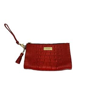 Brahmin Millie Wristlet Clutch Scarlett Red Melbourne Leather
